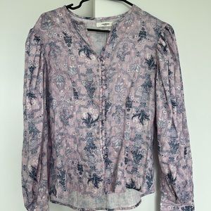 Isabel Marant Etoile Paisley Balloon Button Down